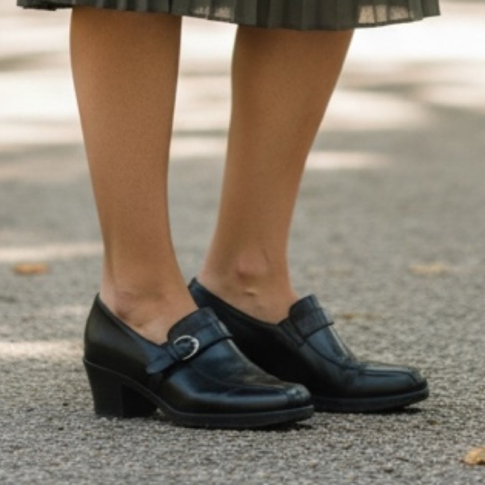 Dansko Norah Heeled Loafers - Size 38/US7.5